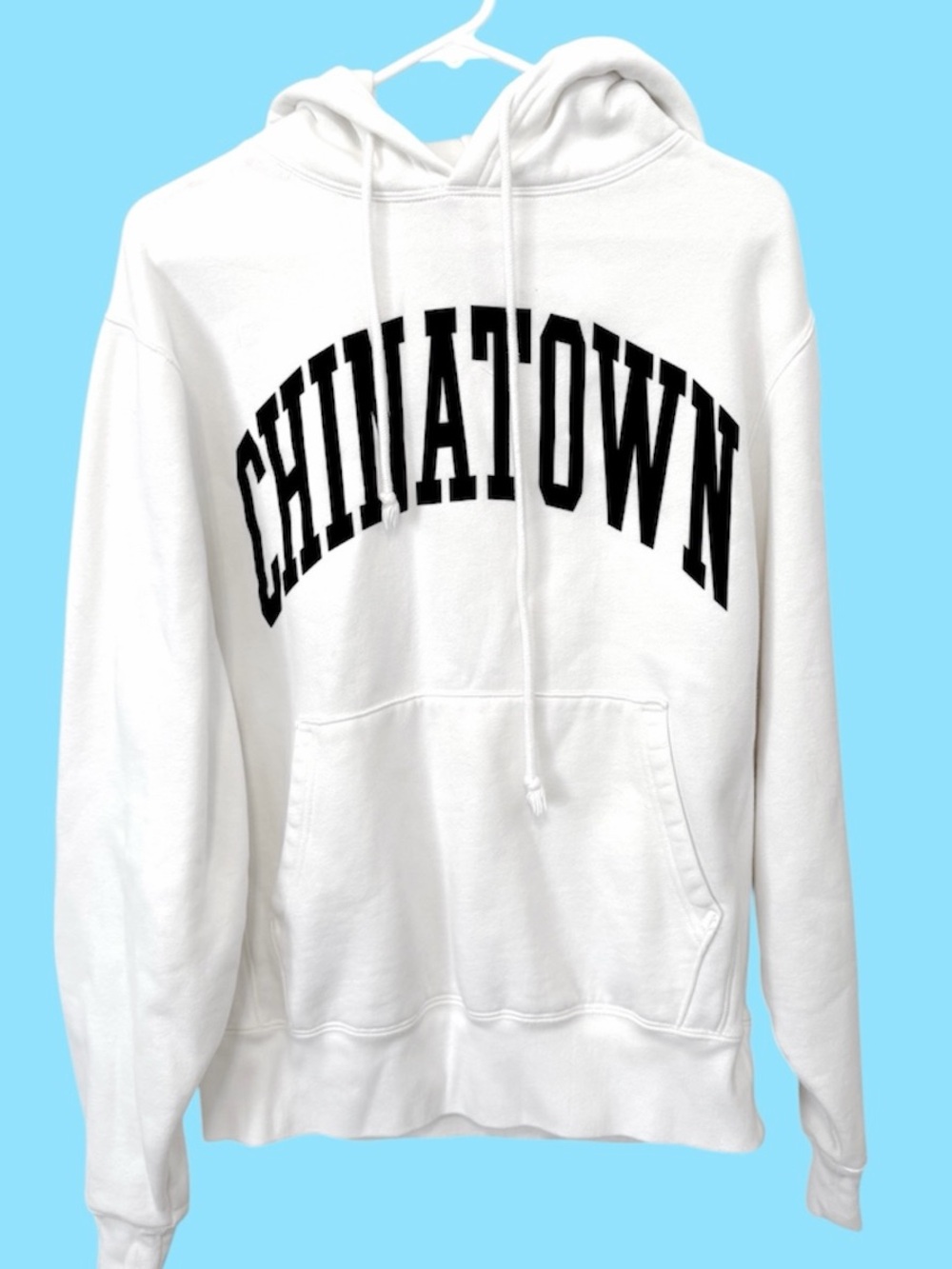 Chinatown market white logo hoodie